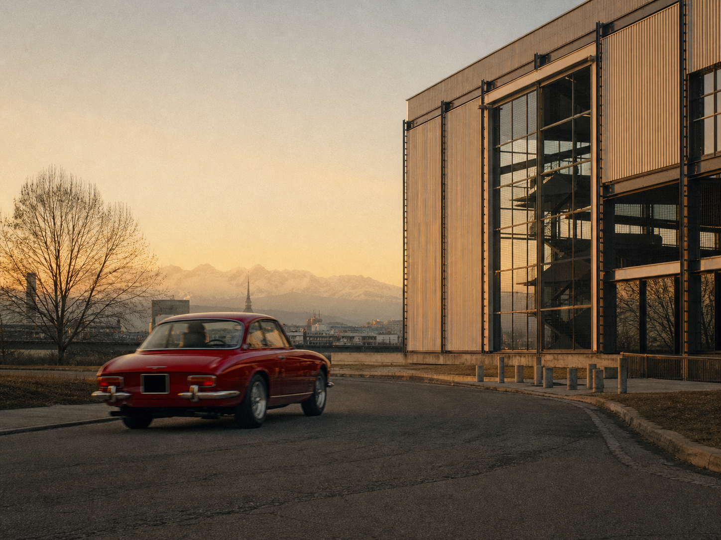 Frame cinematografico di un documentario automotive